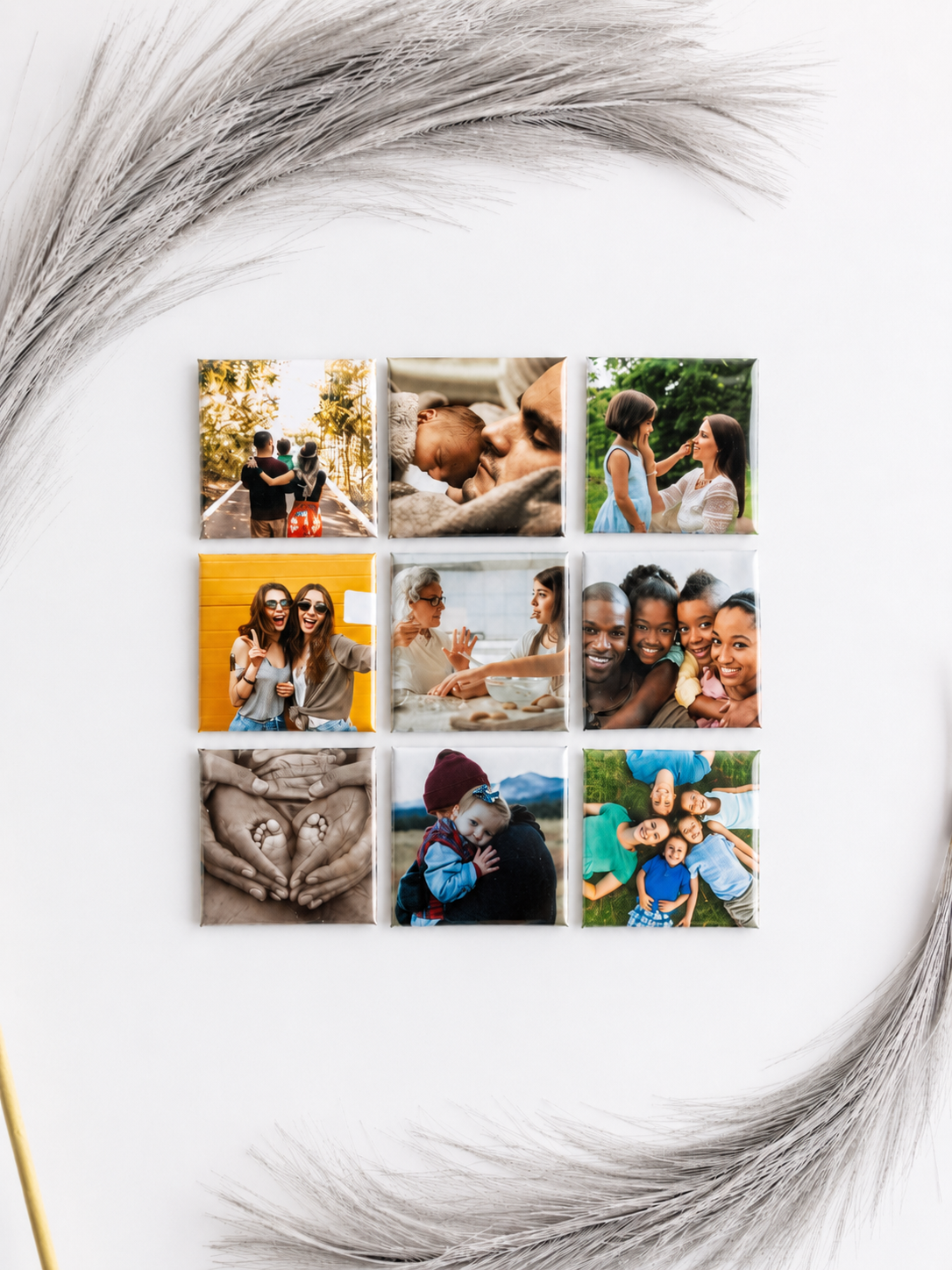 Custom Fridge Magnets Set (9 Images)