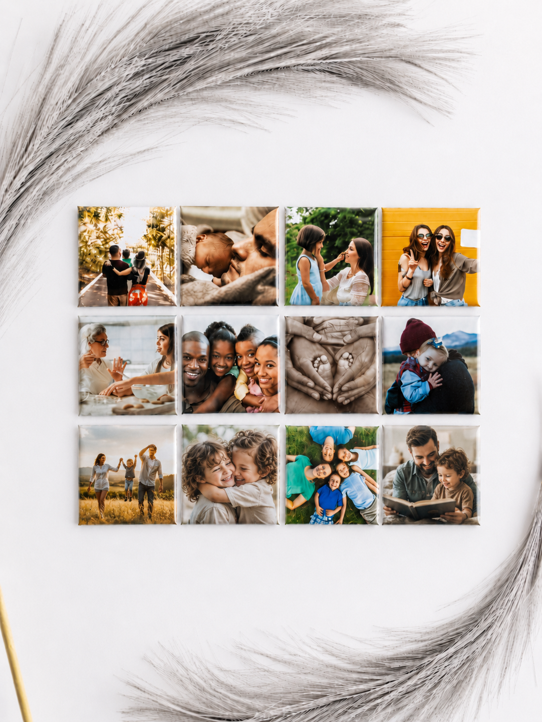 Custom Fridge Magnets Set (12 Images)