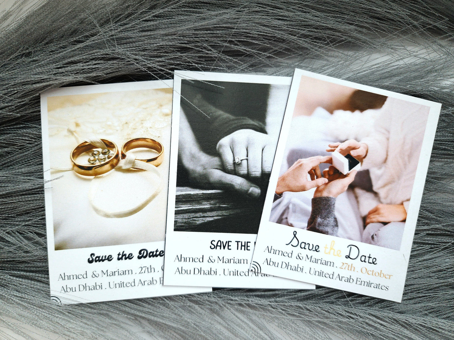 Wedding Invitation Save the Date Magnetic Sheet.